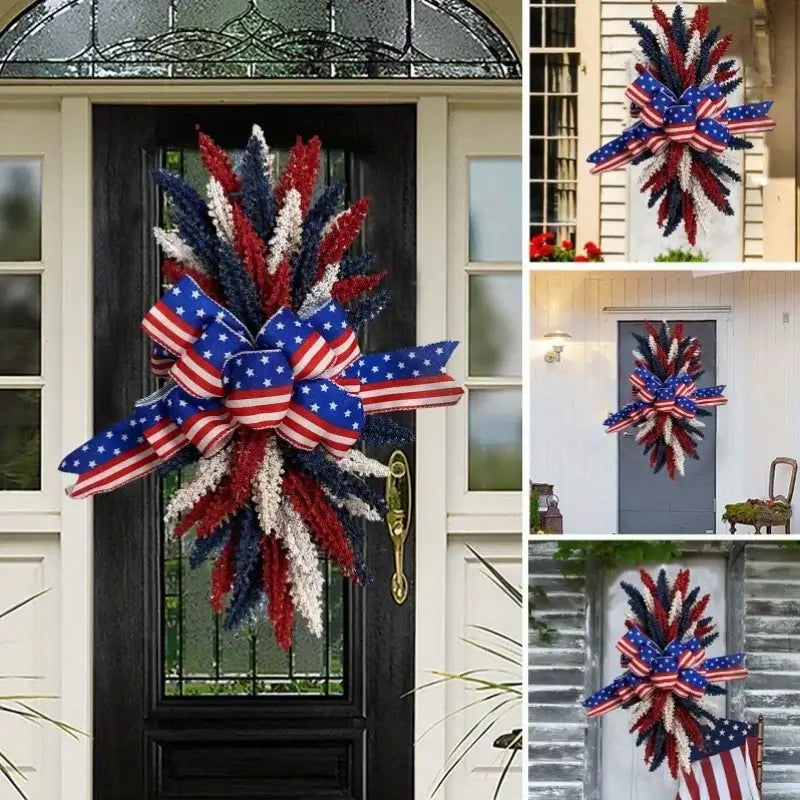 Patriotic Wreath for Front Door
