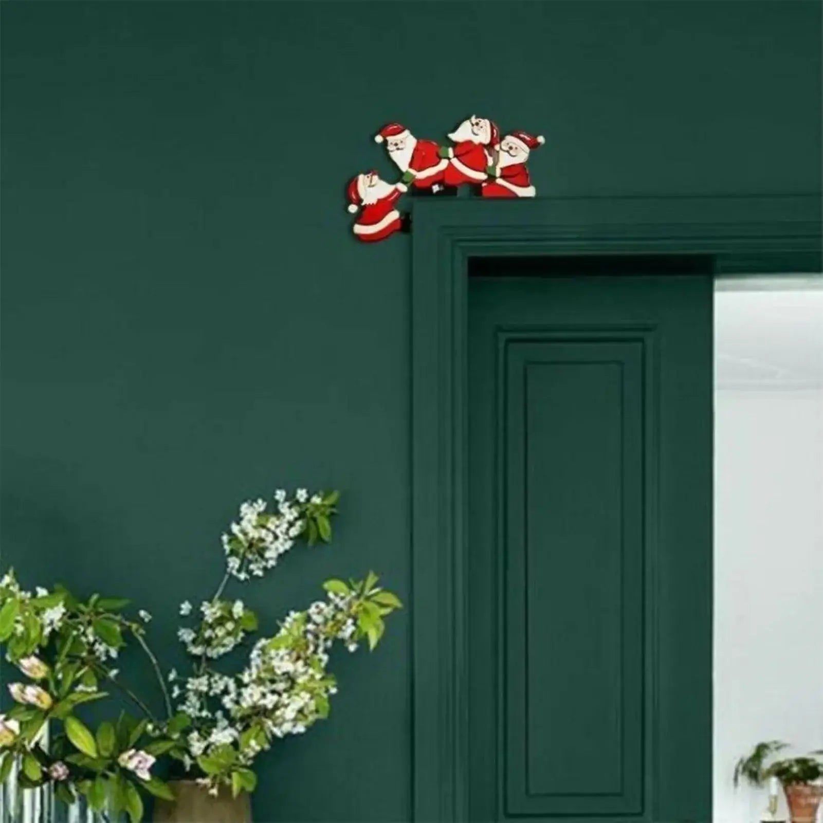 Christmas Door Wood Decoration