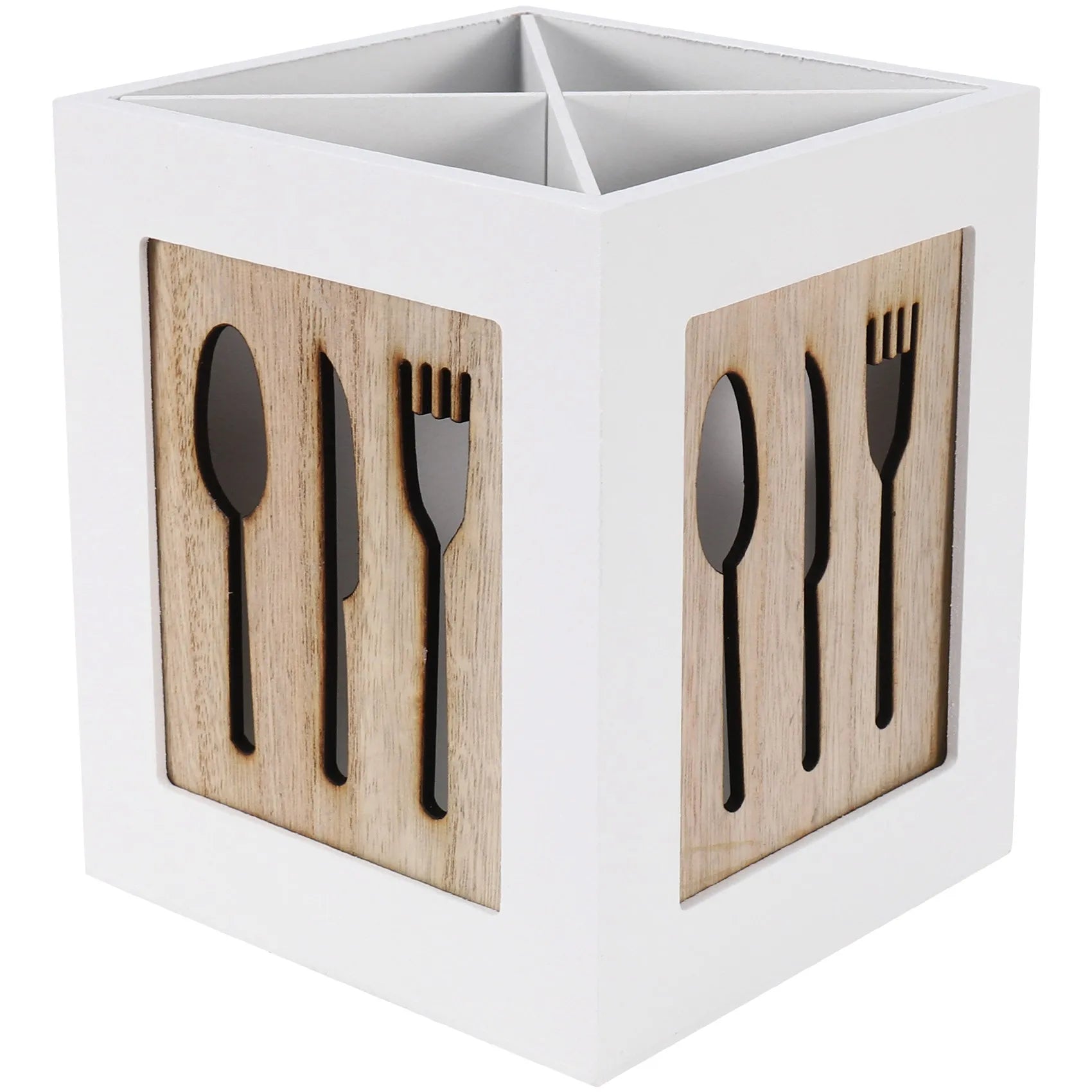 Wooden Utensils Caddy