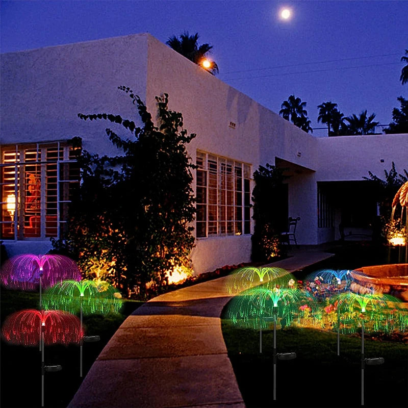 Solar Garden Light Outdoor Colorful Color-changing Jellyfish Lights -