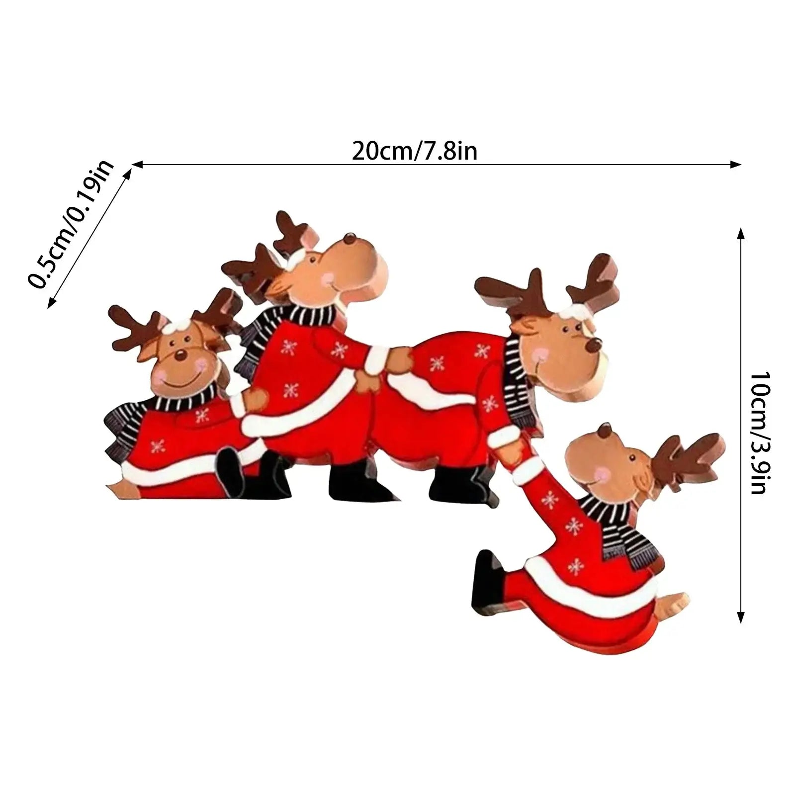 Christmas Door Wood Decoration