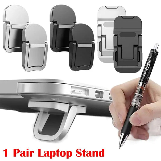 1 Pair Aluminum Alloy Foldable Laptop Stand