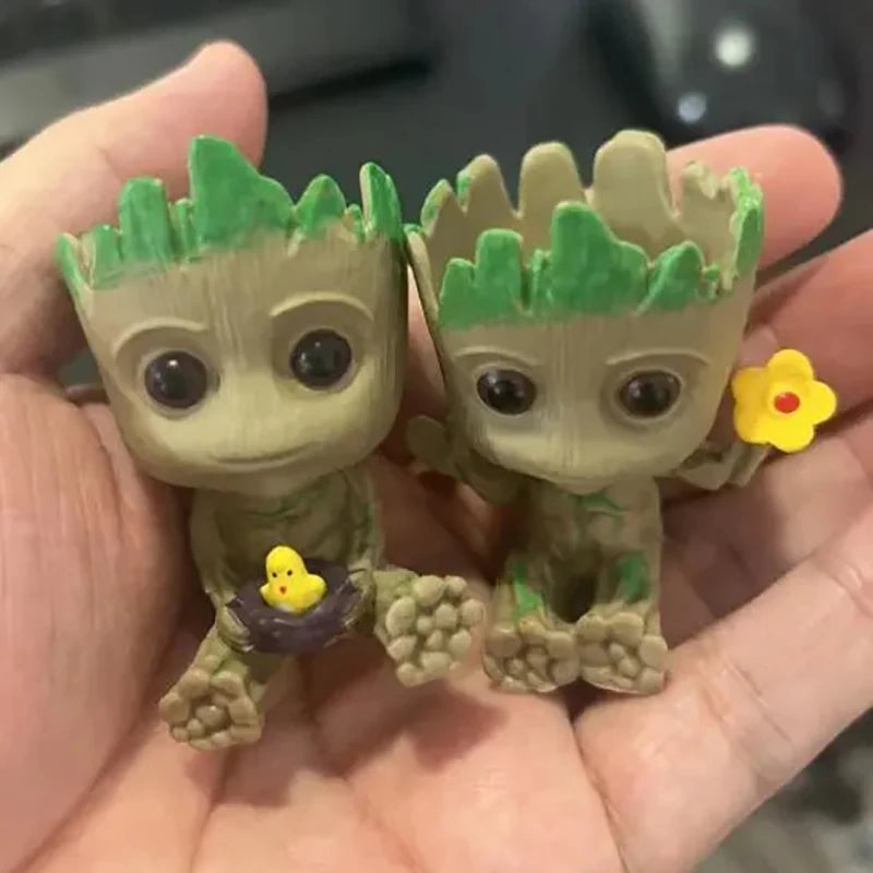 Baby Groot Flowerpots Micro-Plant Planter Gifts