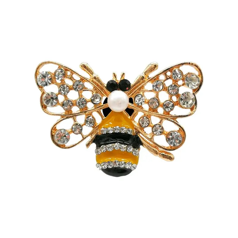Yellow and black bee shoe charm with rhinestones from Insect Shoe Charms - Personalized Bling for Shoes.