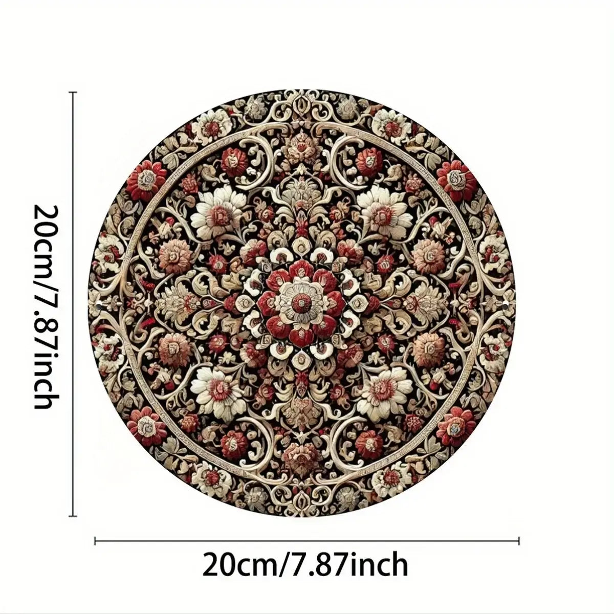 Bohemian Tribal Pattern Round Metal Tin Sign