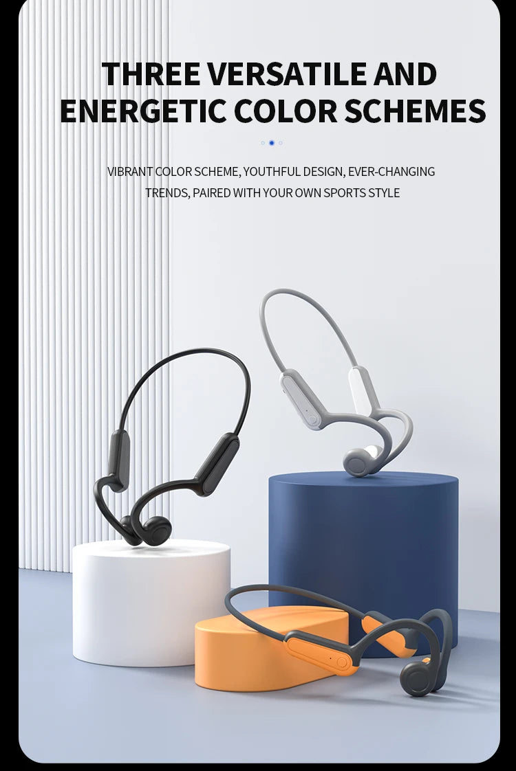 Bone Conduction Headphones 5.3 Wireless Bluetooth Open-Ear