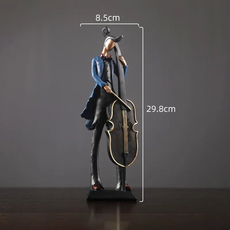 Vintage Musical Instrument Resin Figure