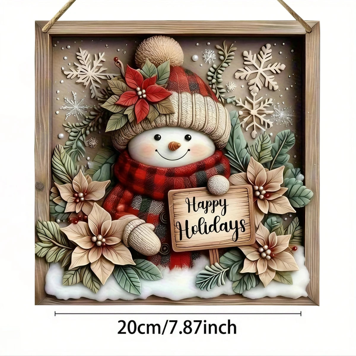 Christmas 2D Flat Print Charming Snowman