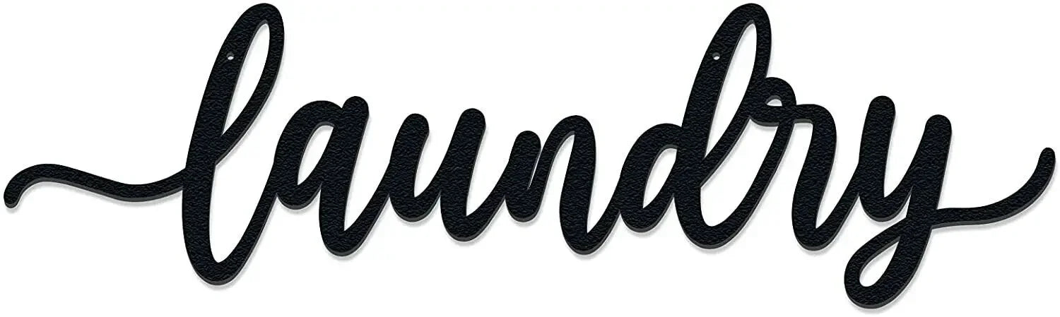 Laundry Room Décor Metal Wall Art