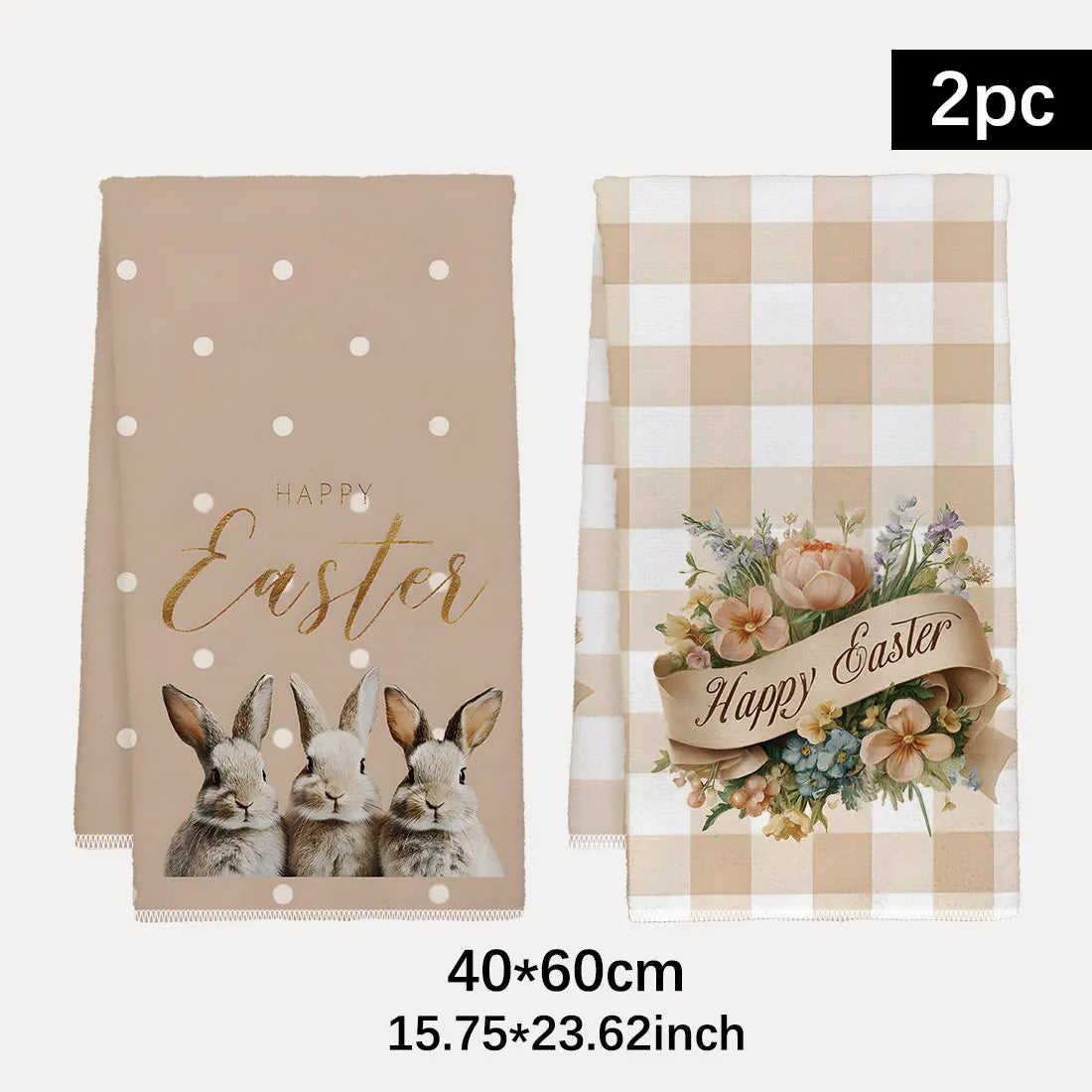 2pcs Easter Day Dish Cloth