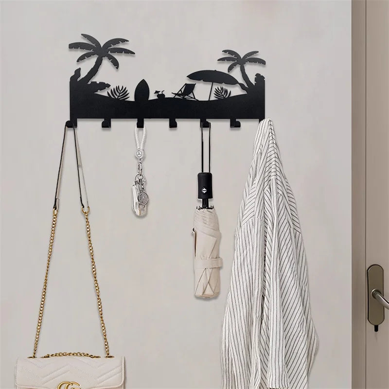 Beach design Wall rack 7 hook