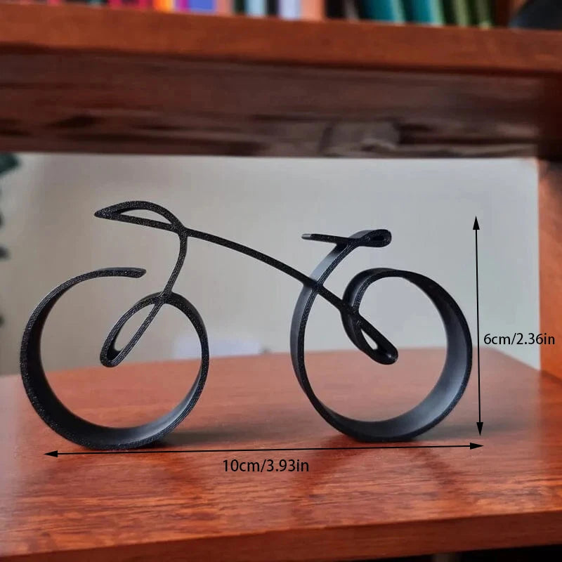 Acrylic Minimalistic Bicycle Sculpture