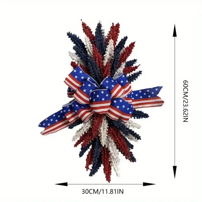 Patriotic Wreath for Front Door
