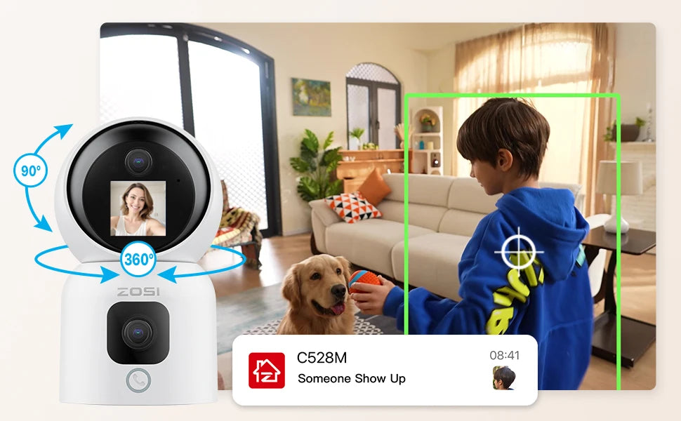 6MP 4MP Dual-Lens Indoor Security IP Camera