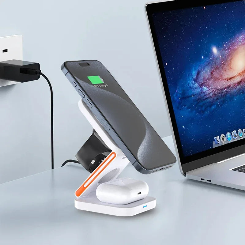 30W 3 in 1 Foldable Charging Station