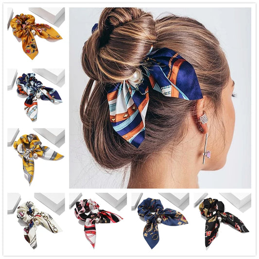 Chiffon Bowknot Elastic Hair Bands