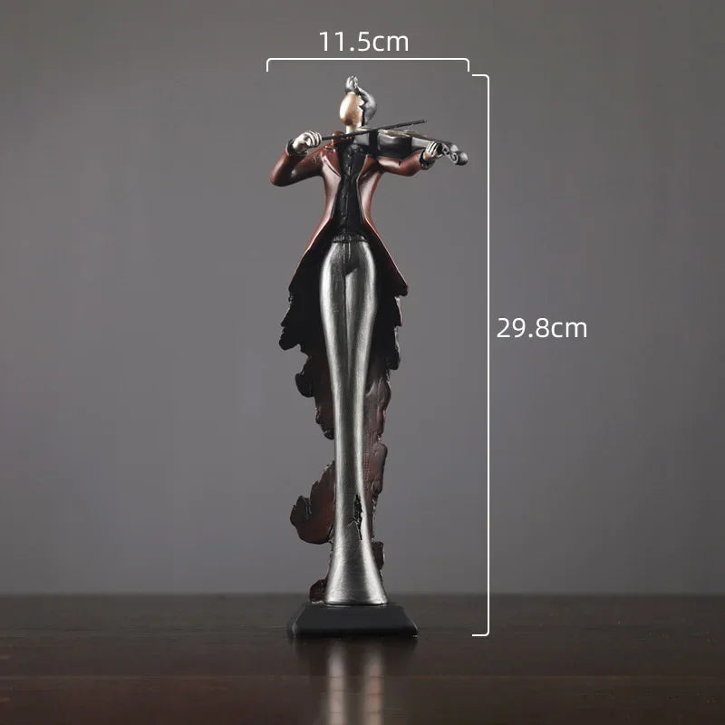 Vintage Musical Instrument Resin Figure