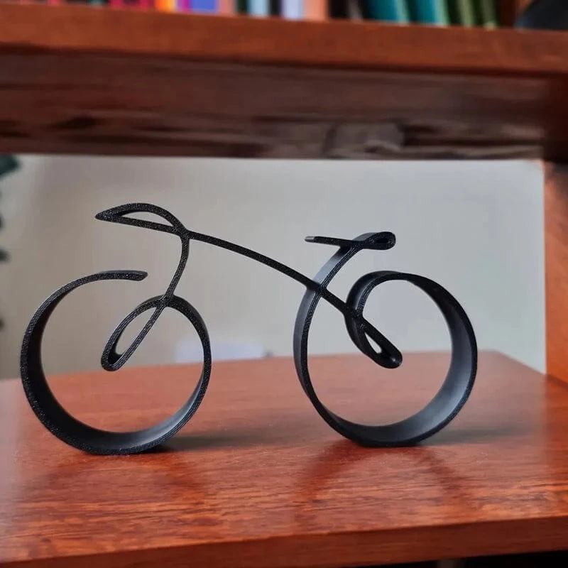 Acrylic Minimalistic Bicycle Sculpture