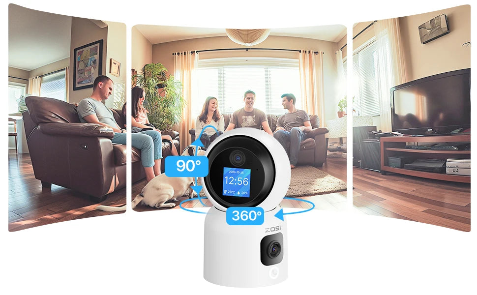 6MP 4MP Dual-Lens Indoor Security IP Camera