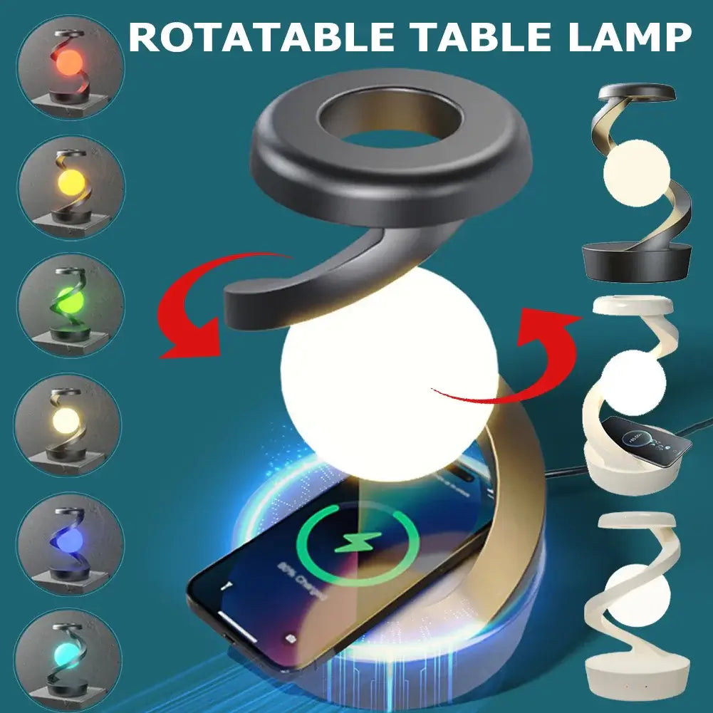 LED Moon Lamp 3D Levitating with Wireless Phone Charger