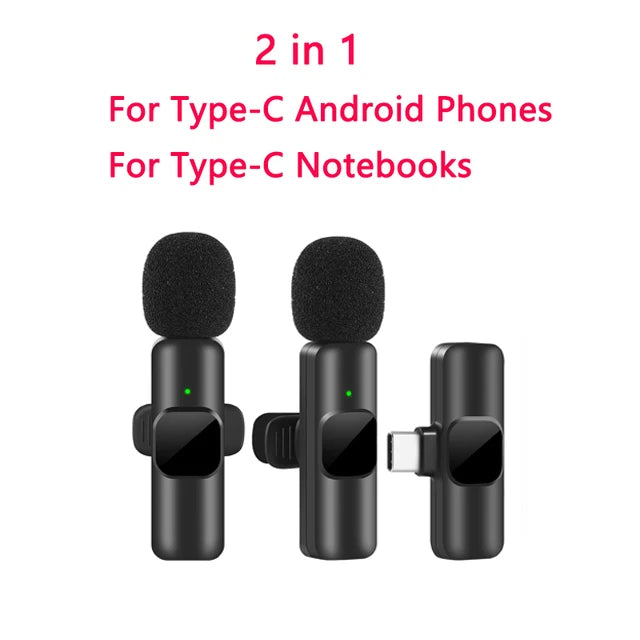 Wireless Lavalier Microphone Portable