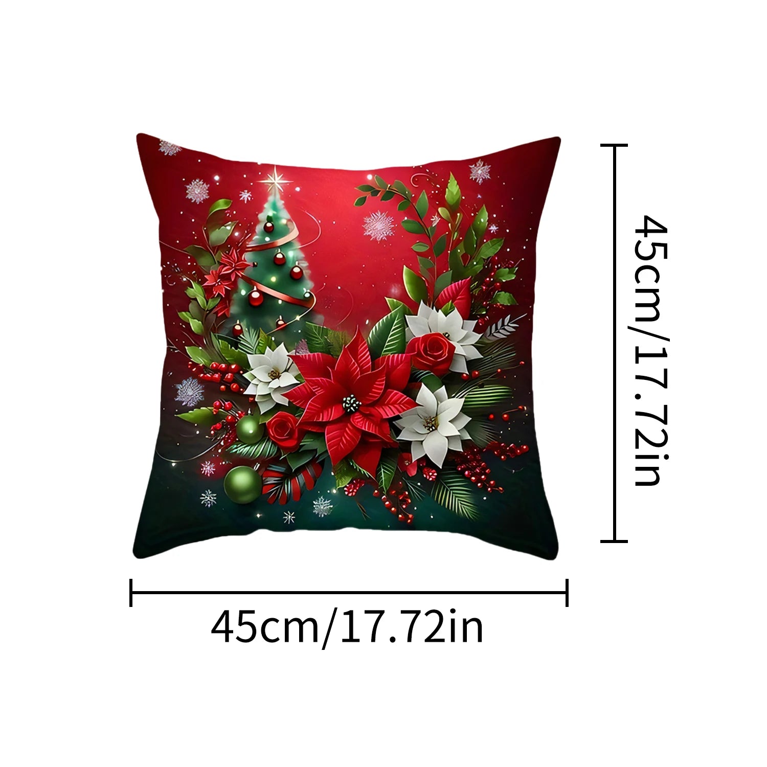The 1-piece 2D Christmas pillow cover is a simple yet stylish way to add holiday spirit to your home. Featuring vibrant, festive designs such as snowflakes, Santa, or reindeer, this pillow cover instantly transforms any couch or chair into a cozy Christmas corner.