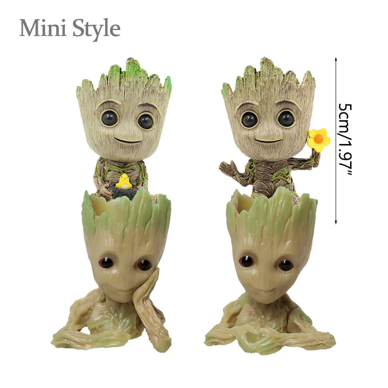 Baby Groot Flowerpots Micro-Plant Planter Gifts