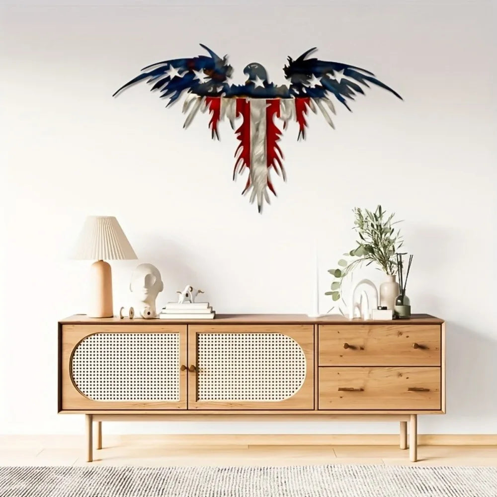 1pc Patriotic Eagle Metal Wall Decoration