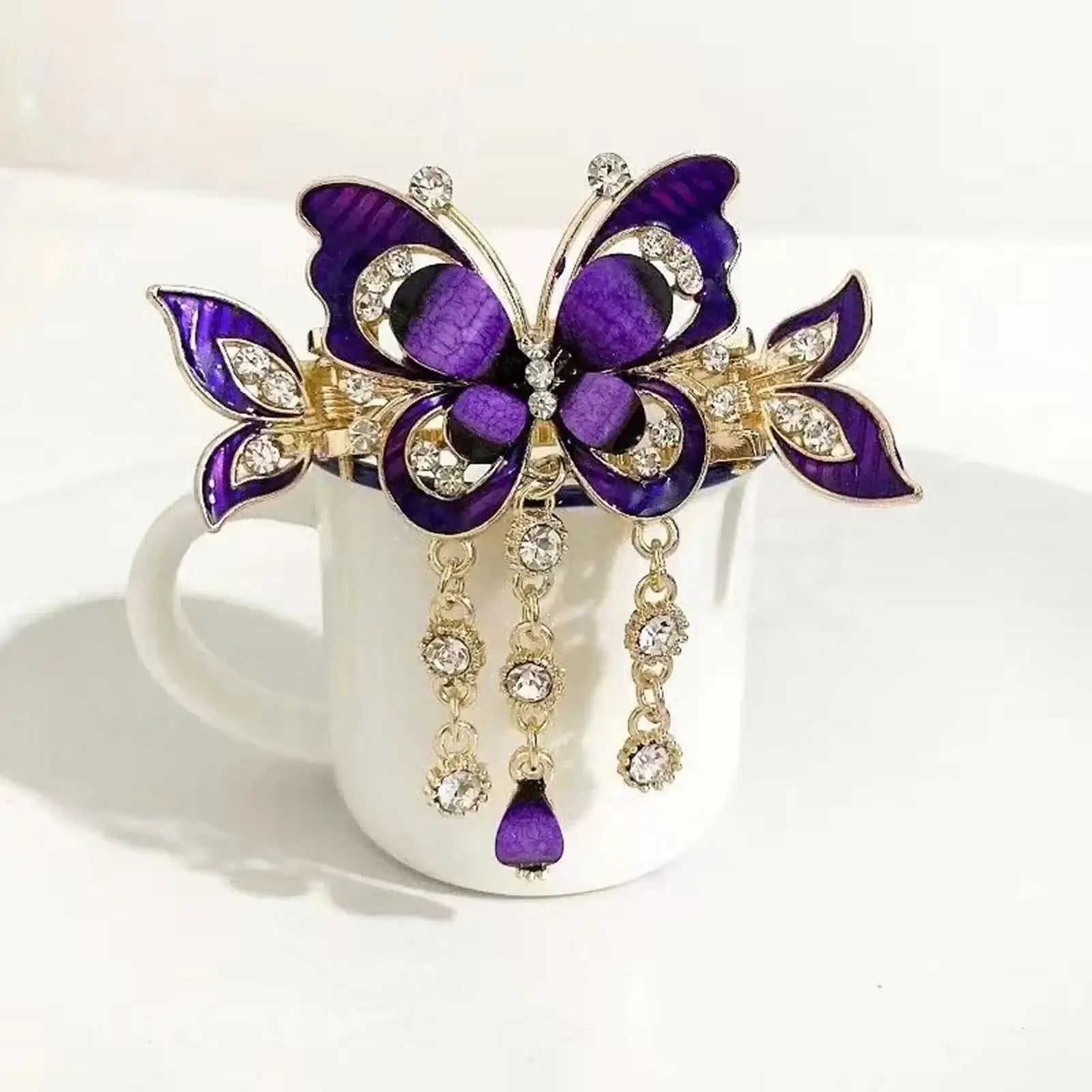Butterfly Tassel Hair Clip