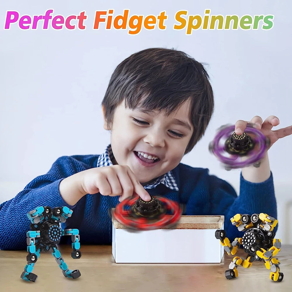 4PCS Transformable Fidget Spinners