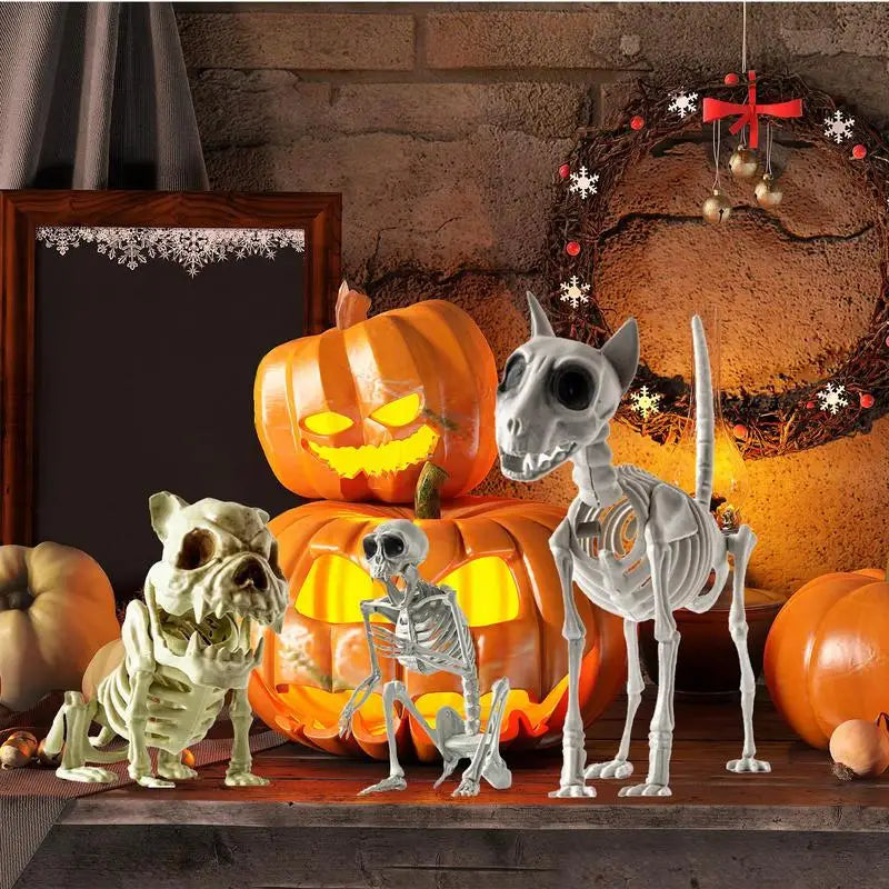 Skeleton Dog Halloween Decorations