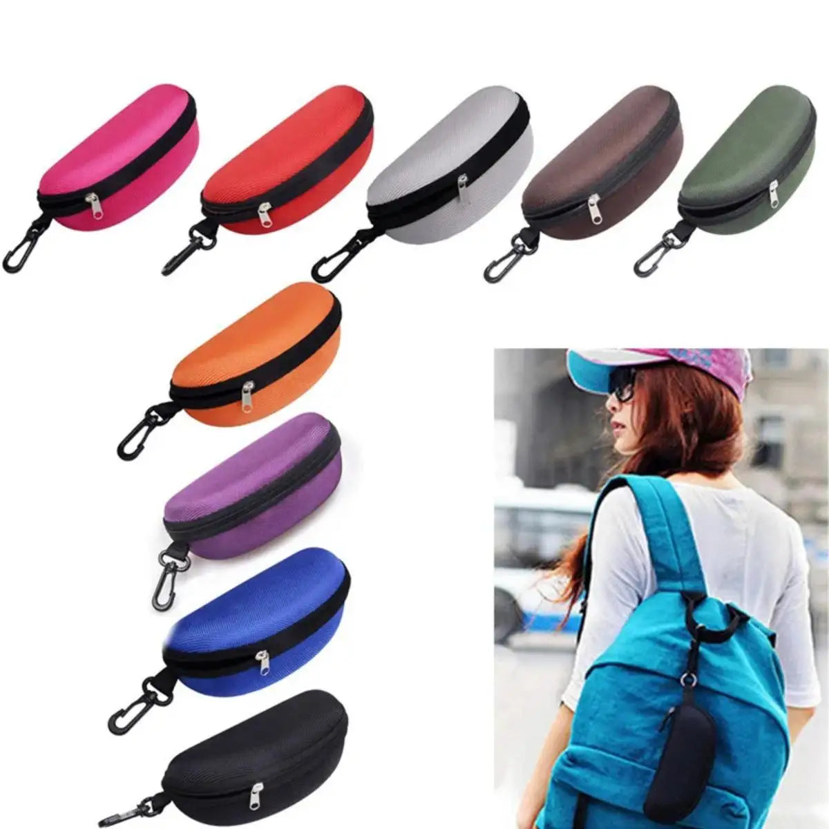 1pc Portable Sunglasses Case