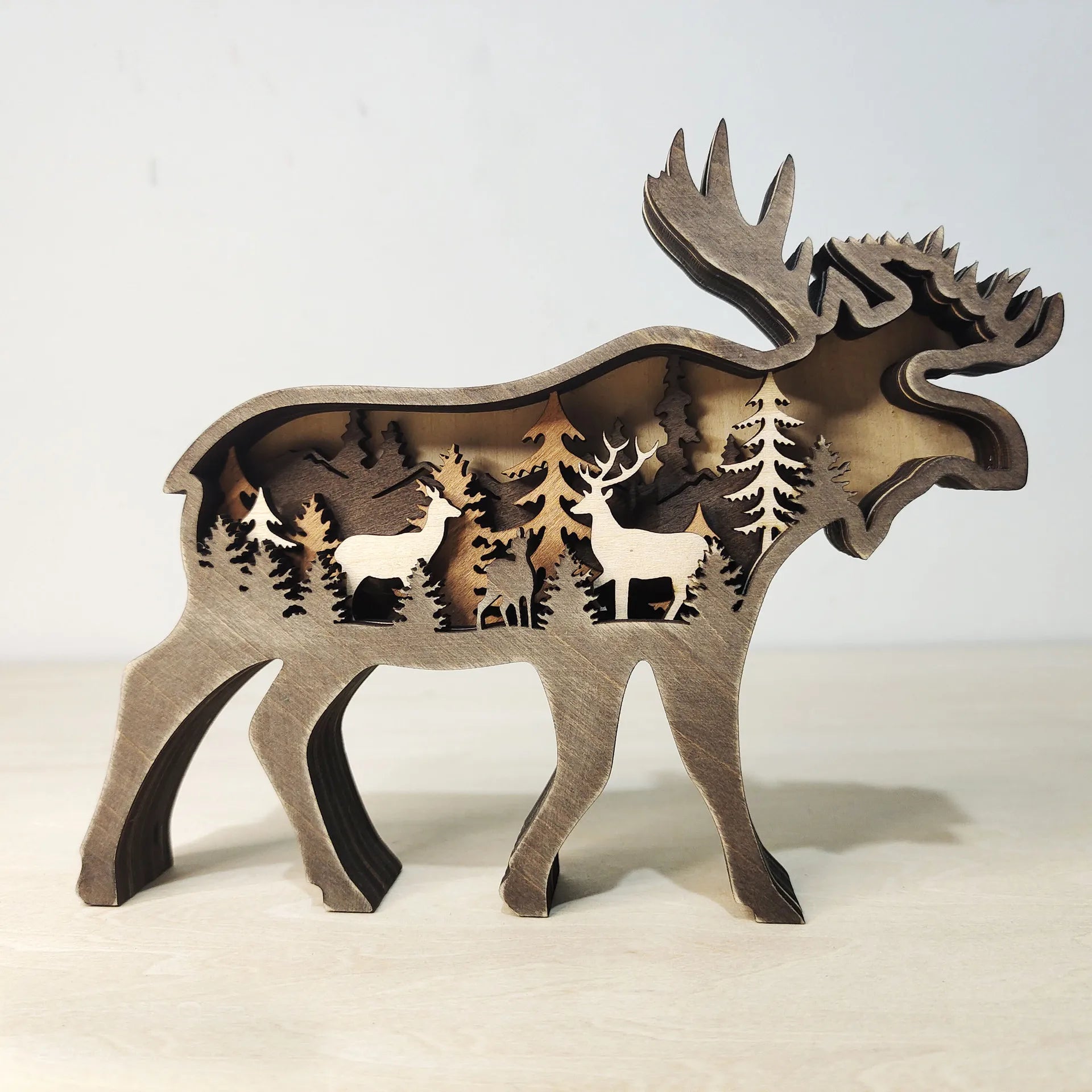 Wooden 3D Hollow Animal Art