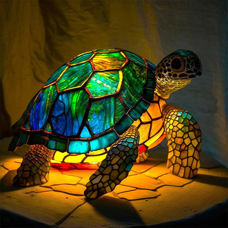 Animal Resin-Stained Acrylic Led Table Lamp