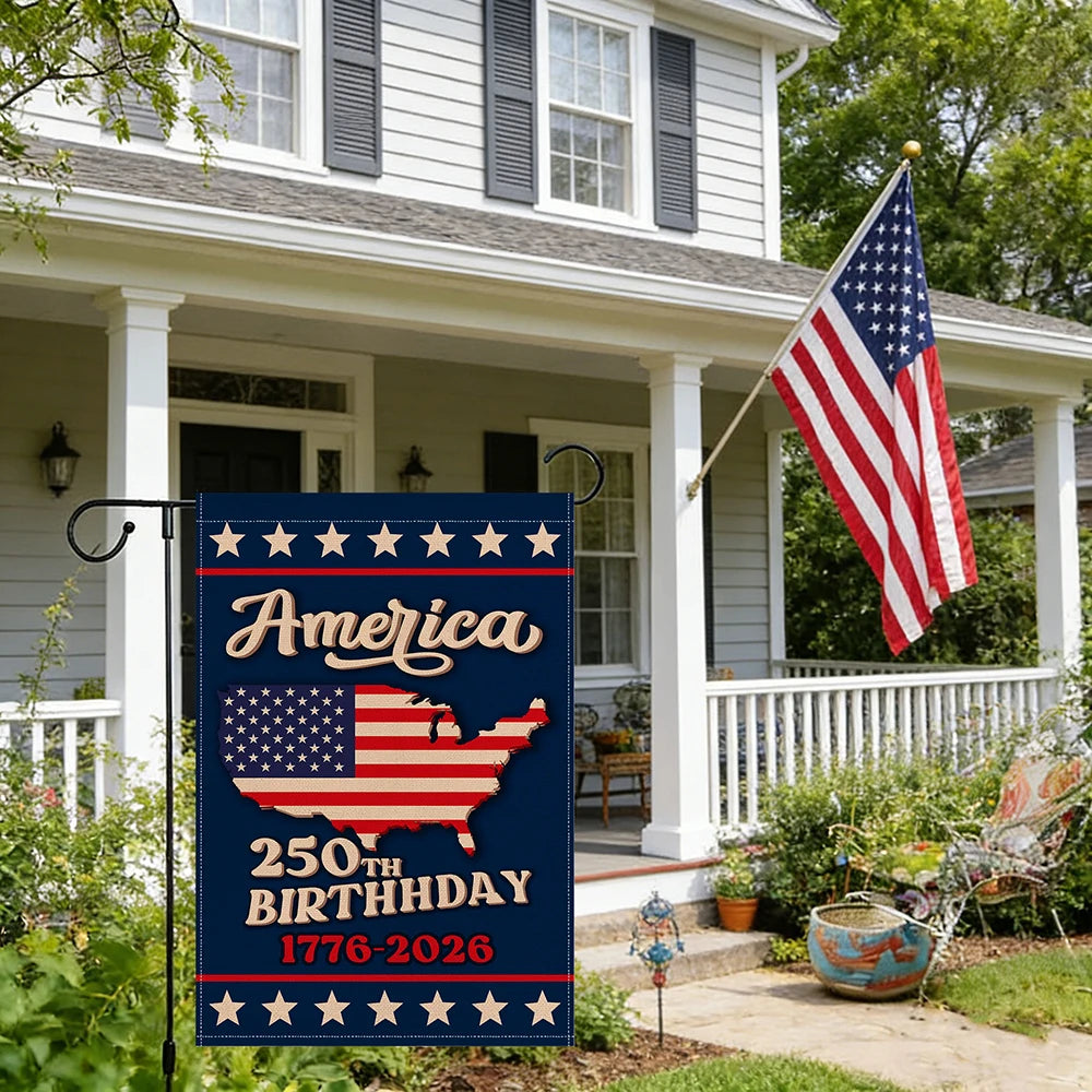 American 250th Anniversary Garden Flag (1776-2026)