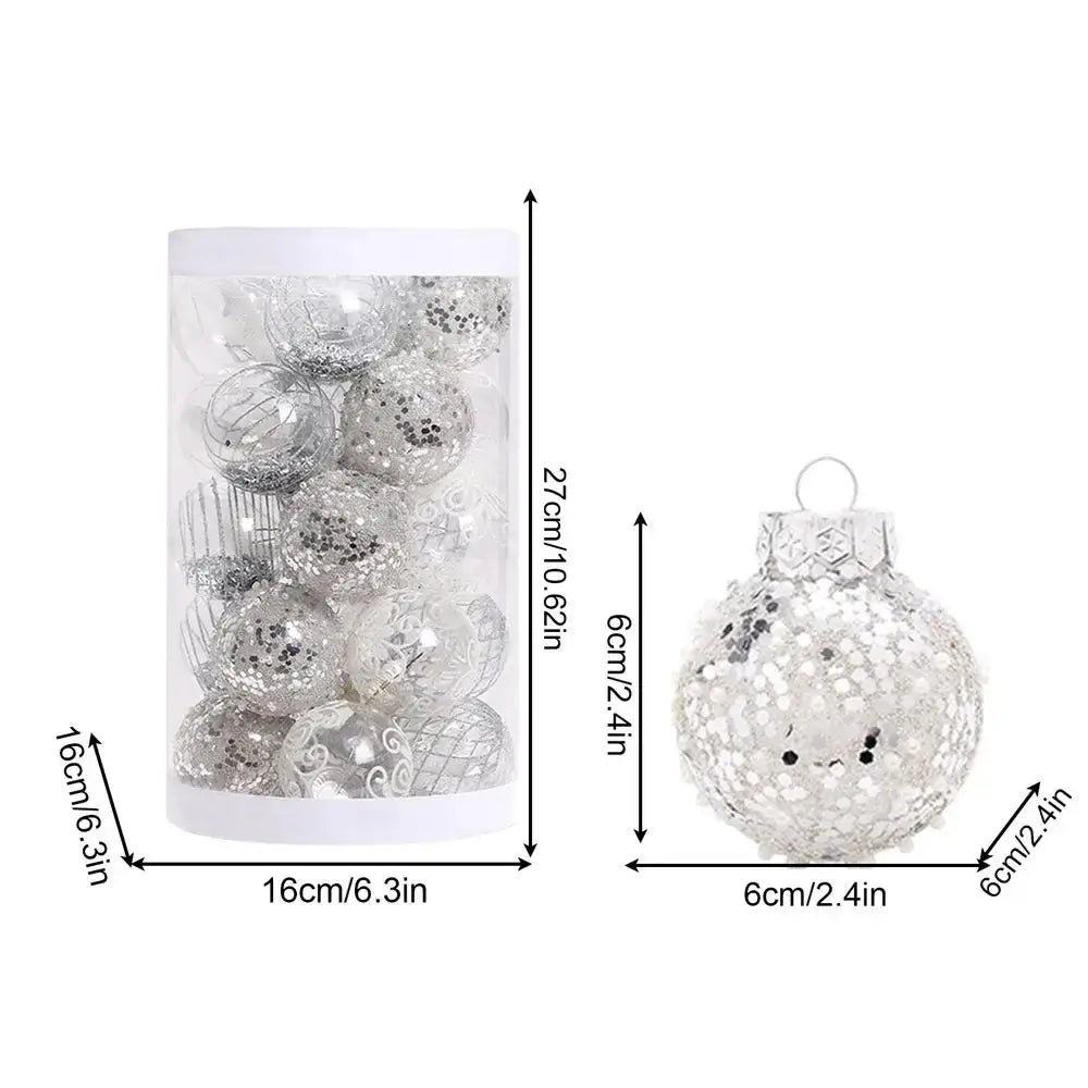 Christmas Ball Ornaments Set 25x