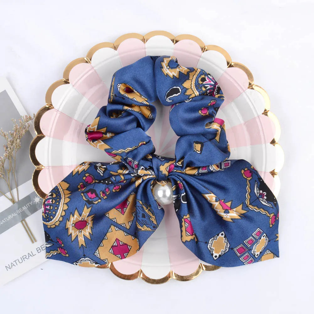 Chiffon Bowknot Elastic Hair Bands