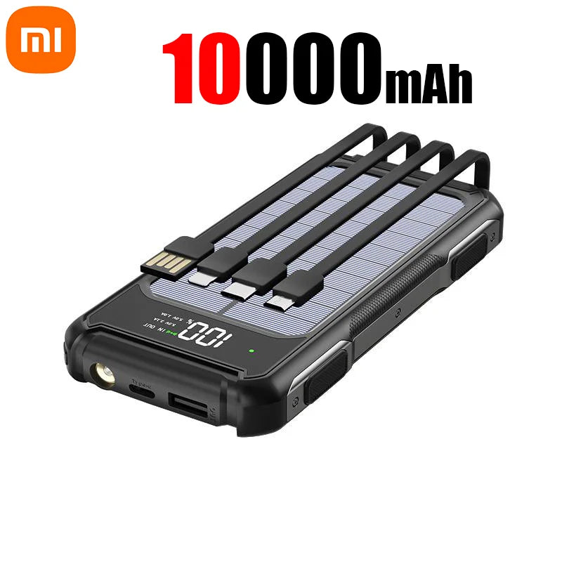 30000mAh Large Capacity 4 in 1 Built in Cables Intelligent Digital Display