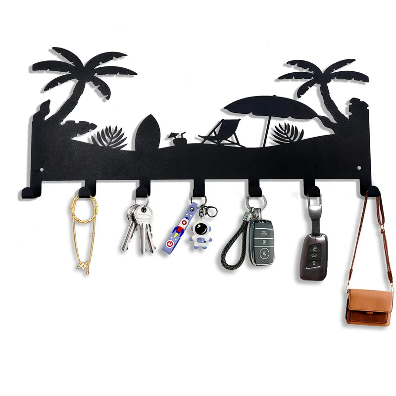 Beach design Wall rack 7 hook