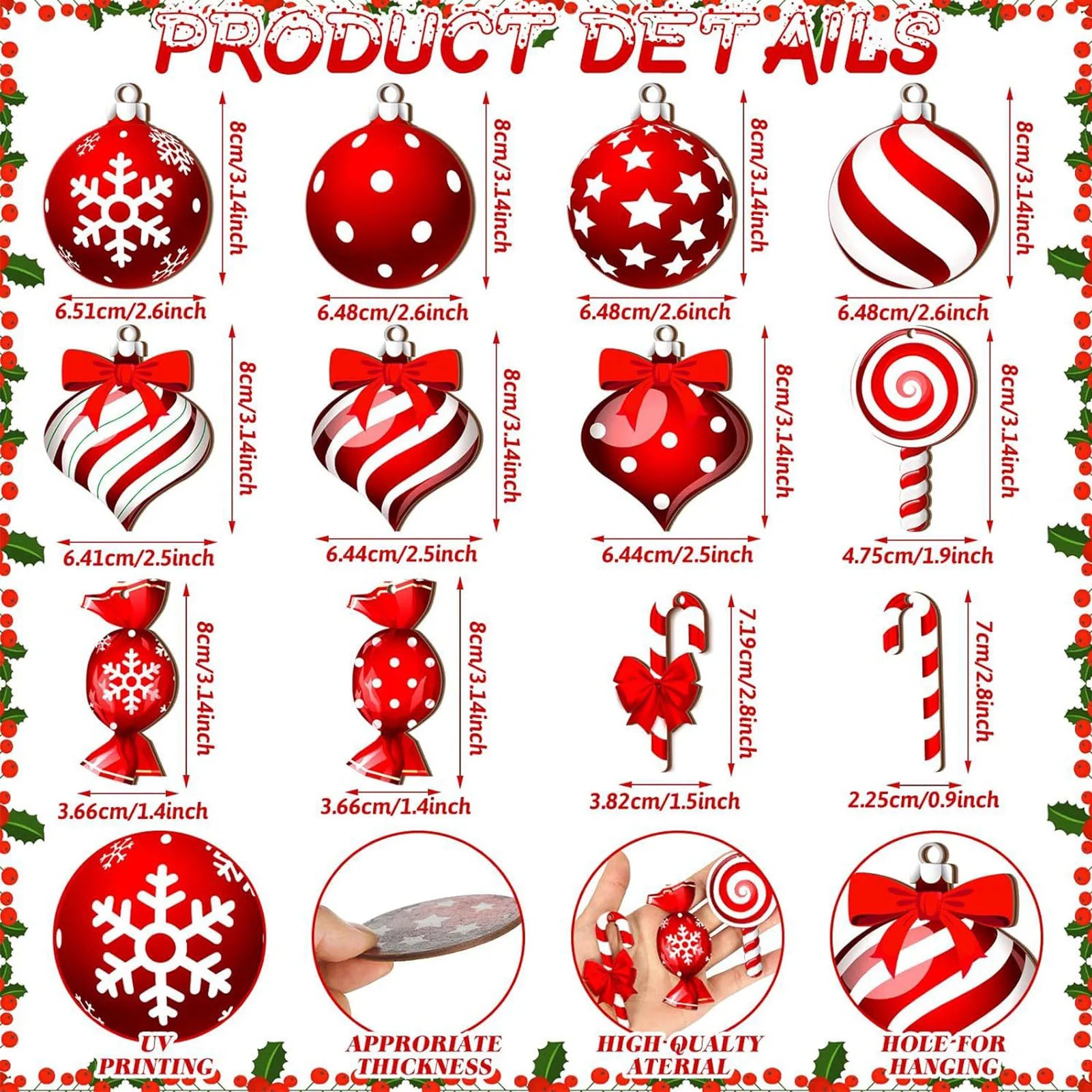 Christmas Tree Decoration Vibrant Color
