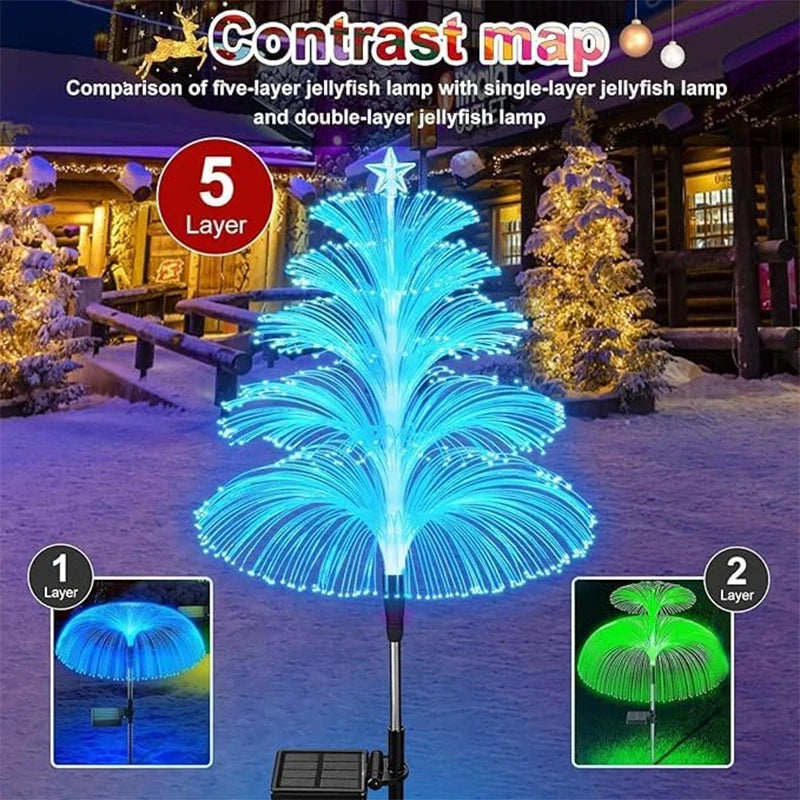 Solar Garden Light Outdoor Colorful Color-changing Jellyfish Lights -
