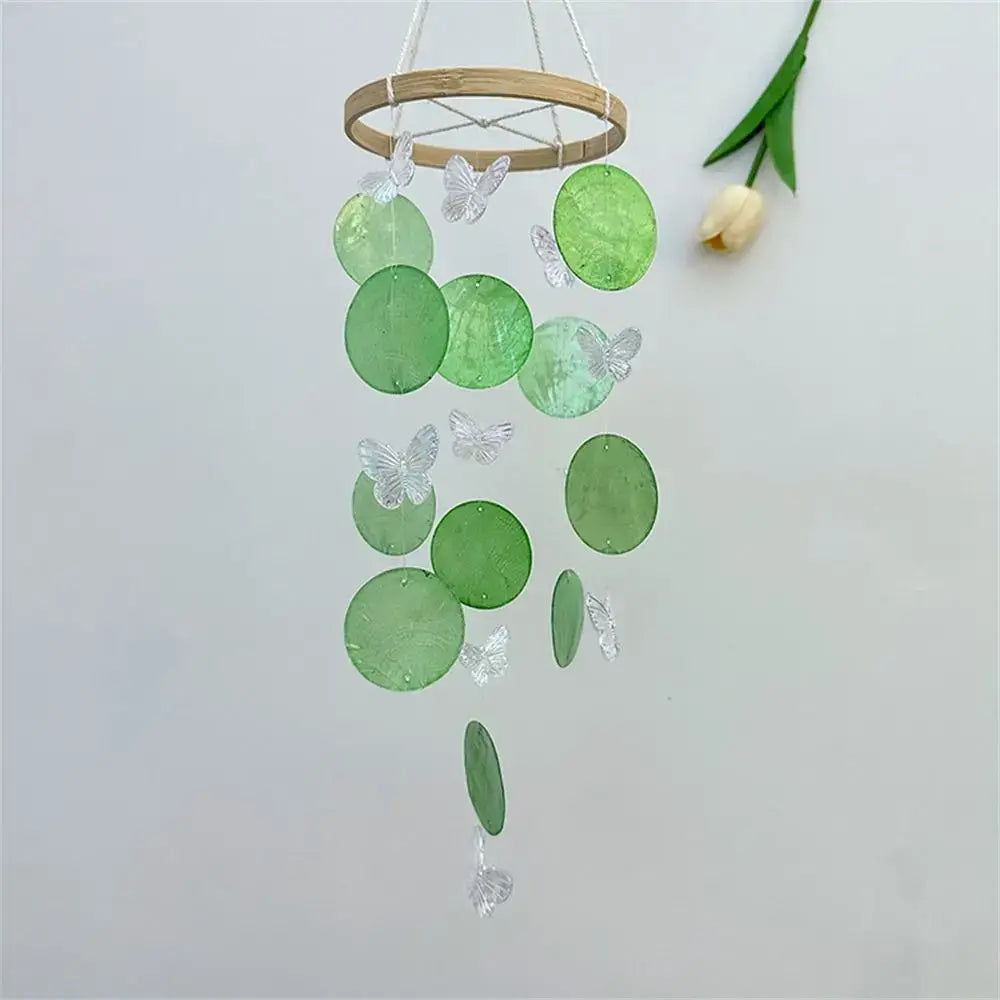 Handmade Rainbow Shell Wind Chimes