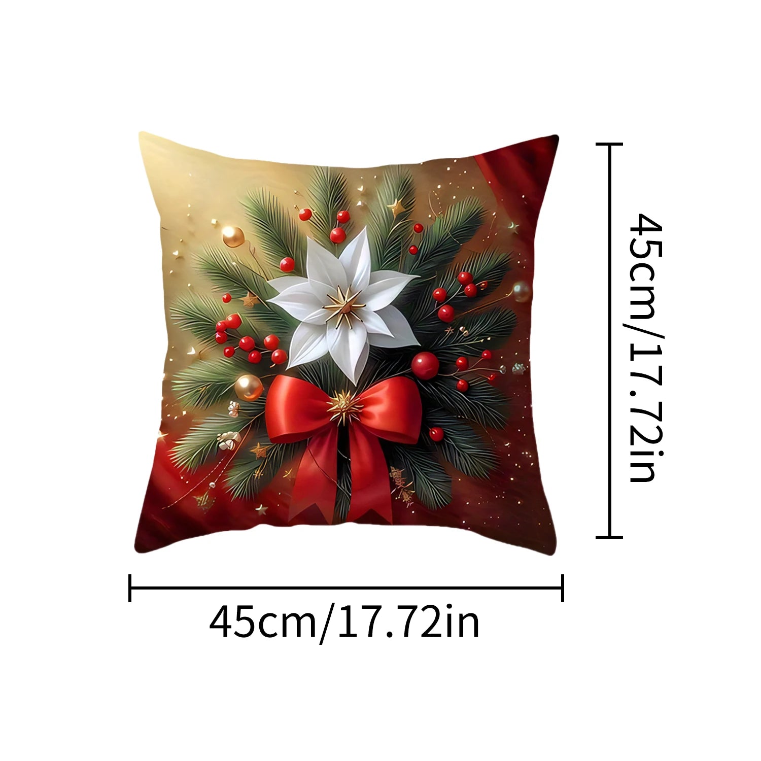 The 1-piece 2D Christmas pillow cover is a simple yet stylish way to add holiday spirit to your home. Featuring vibrant, festive designs such as snowflakes, Santa, or reindeer, this pillow cover instantly transforms any couch or chair into a cozy Christmas corner.