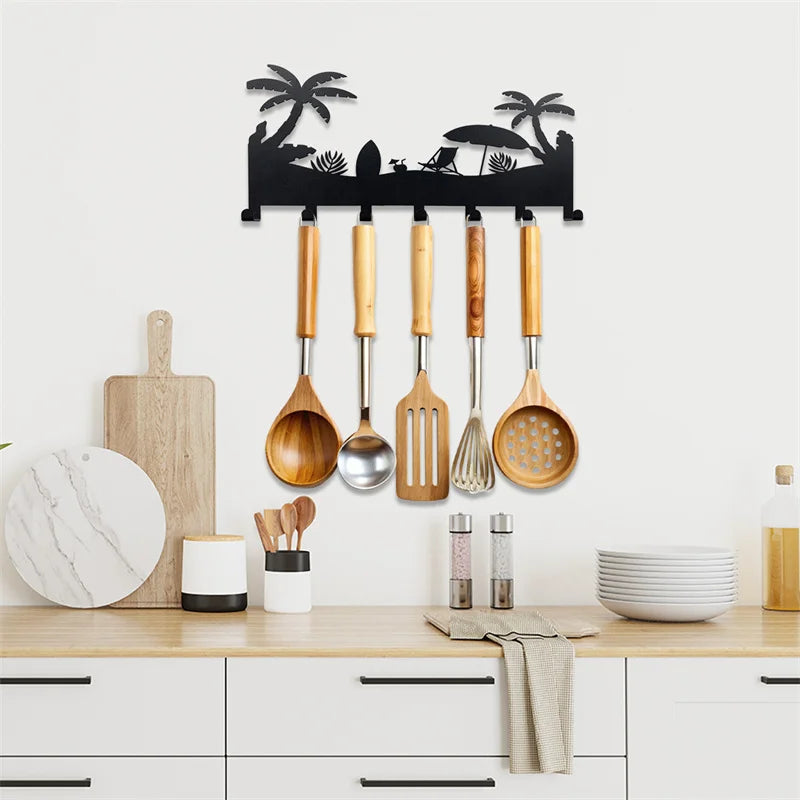 Beach design Wall rack 7 hook