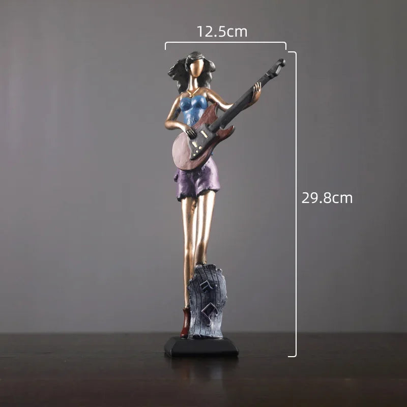 Vintage Musical Instrument Resin Figure