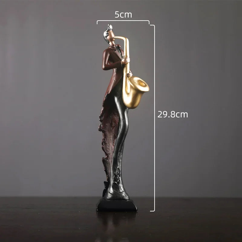 Vintage Musical Instrument Resin Figure