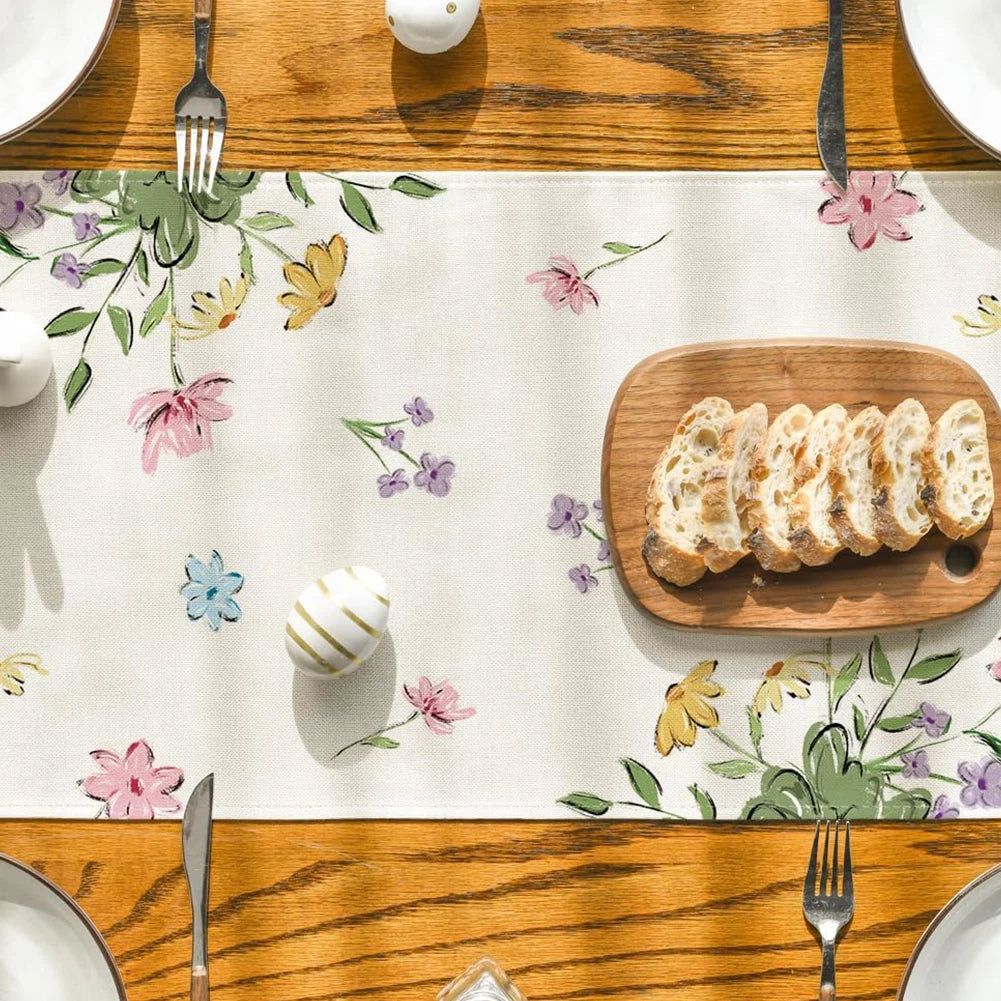 Easter Table Runner with Bunny & Eggs