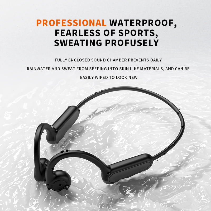 Bone Conduction Headphones 5.3 Wireless Bluetooth Open-Ear