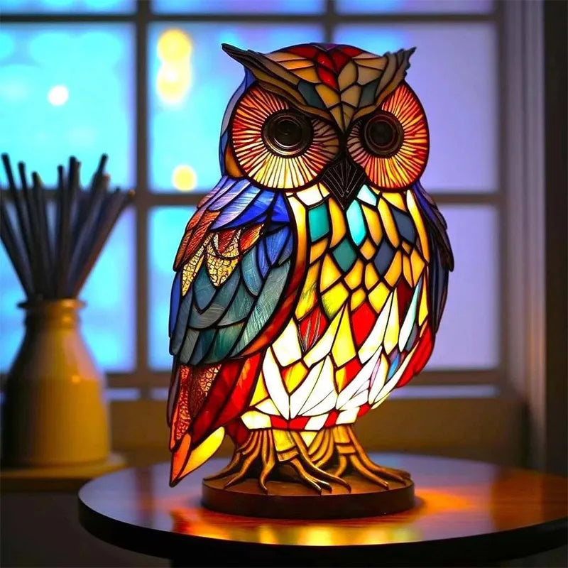 Animal Resin-Stained Acrylic Led Table Lamp