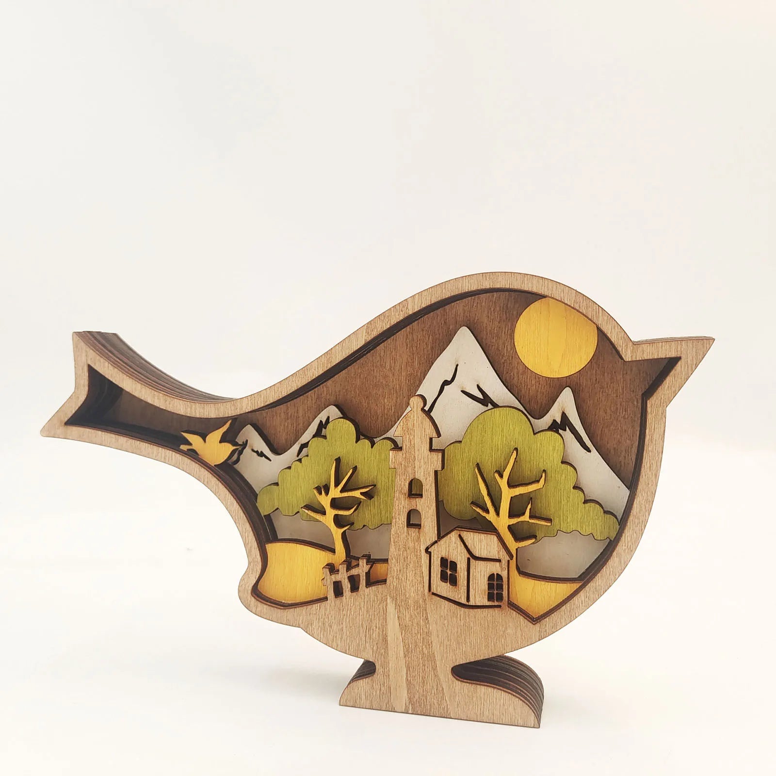 Wooden Forest Animals Decor